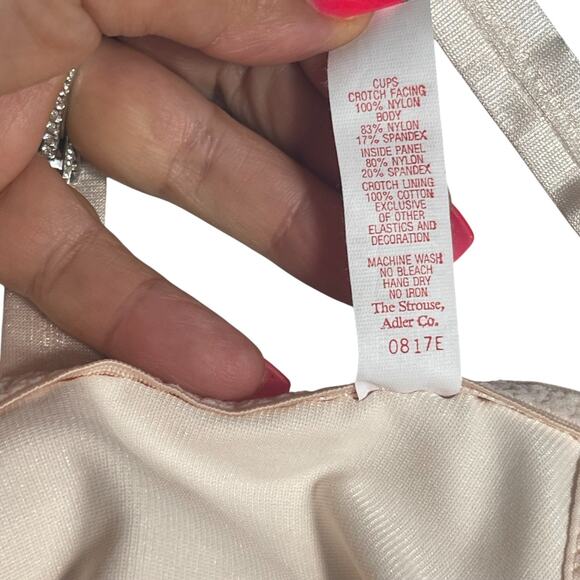 VTG Petal Pink Smoothie Diet Skinny Waist Shapewear Girdle Sz 38B Bodysuit Sexy - Picture 9 of 9